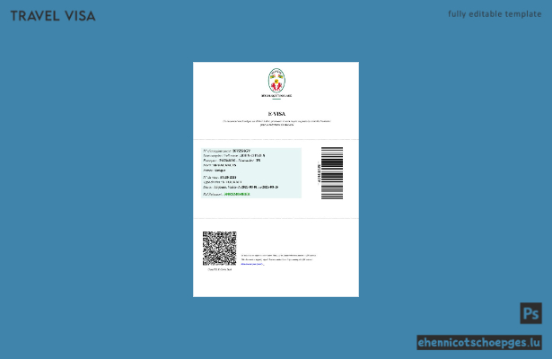 Togo-E-Visum: Beispielvorschau in Word- und PDF-Formaten